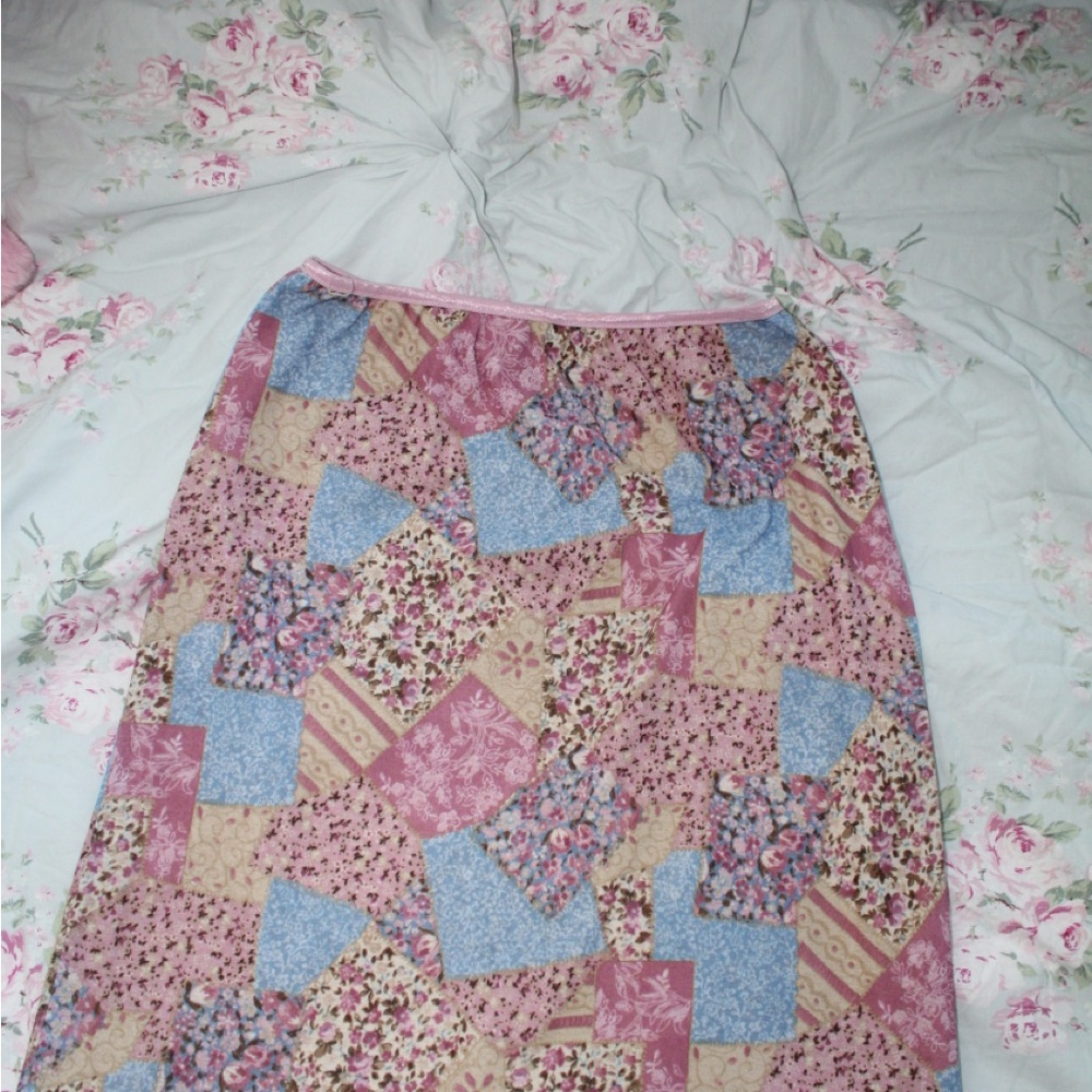 Y2K Paisley Patchwork Midi Skirt - Picture 2 of 2